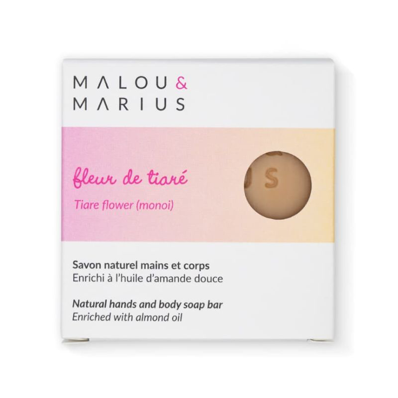 Savon Nourrissant et Apaisant - Malou & marius - Visage et corps - Fleur de Tiaré