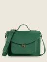 SAC À MAIN CUIR VERT FEMME Paul Marius Mademoiselle George Azur - Vert Impérial