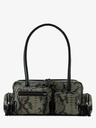 SAC MULTI-POCHES CUIR PYTHON GRIS ET NOIR UNISEXE LEBASSET 90'S PYTHON - GRIS / NOIR