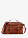 SAC BANDOULIÈRE CUIR MÉTALLISÉ CUIVRÉ L'Artisane - Ginger