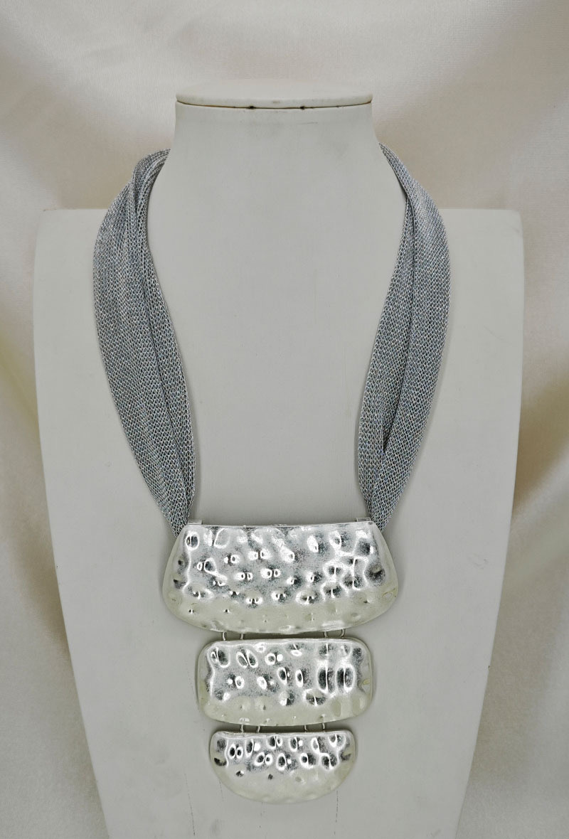 Collier XXL - Lyz - argenté