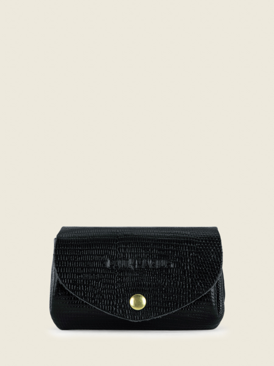 PORTE-MONNAIE CUIR NOIR - Paul Marius - LeGustave 1960 - Noir de Jais