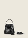 Sac à main en cuir - Paul Marius - Capucine XS - Vernis noir