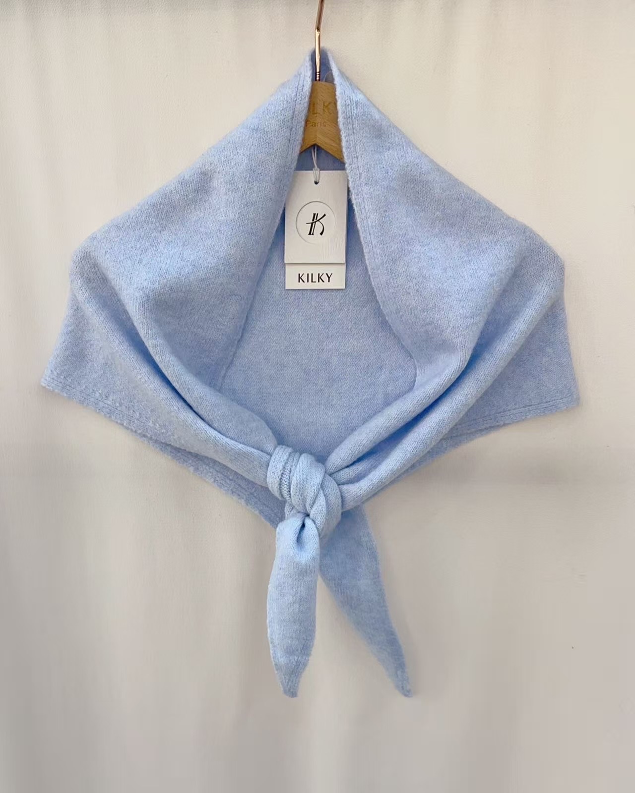 Foulard - Uni - Bleu ciel