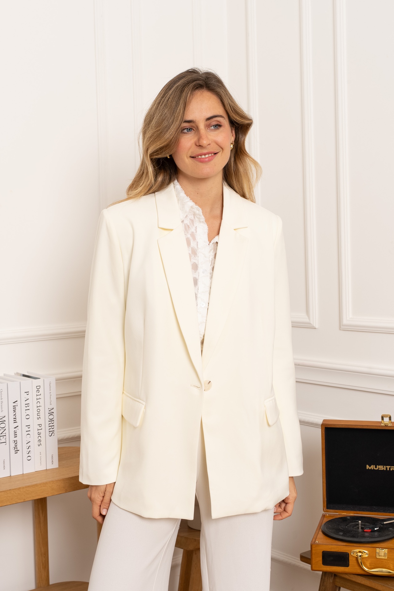 Blazer oversized  - Samantha - Beige