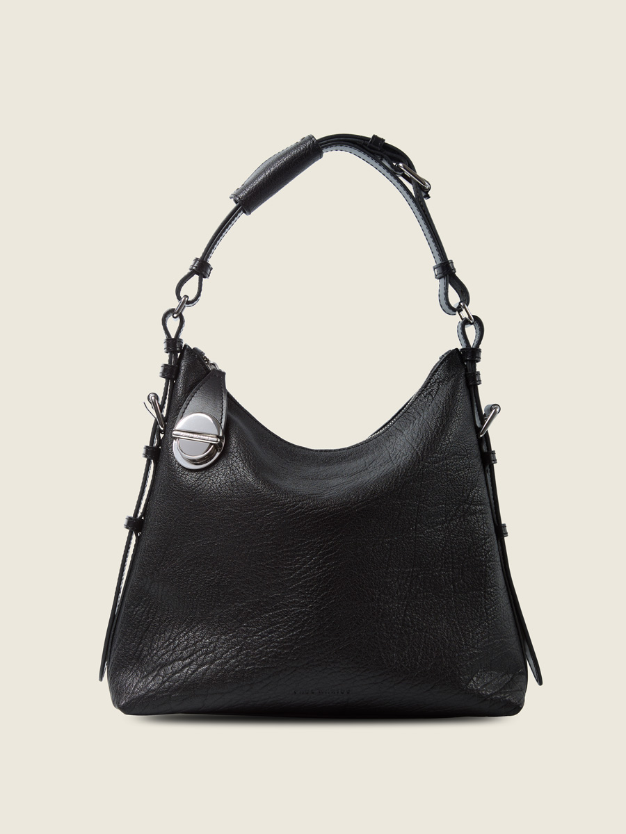 Sac en cuir femme - Paul Marius - Elliott Hobo - Noir
