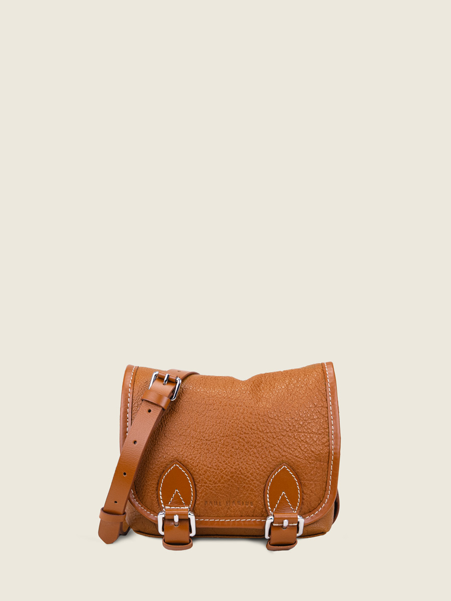 Sac bandoulière en cuir femme - Paul Marius - Loulou S - Naturel