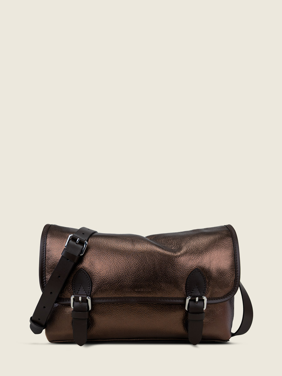Sac bandoulière en cuir femme - Paul Marius - Loulou - Cuivré
