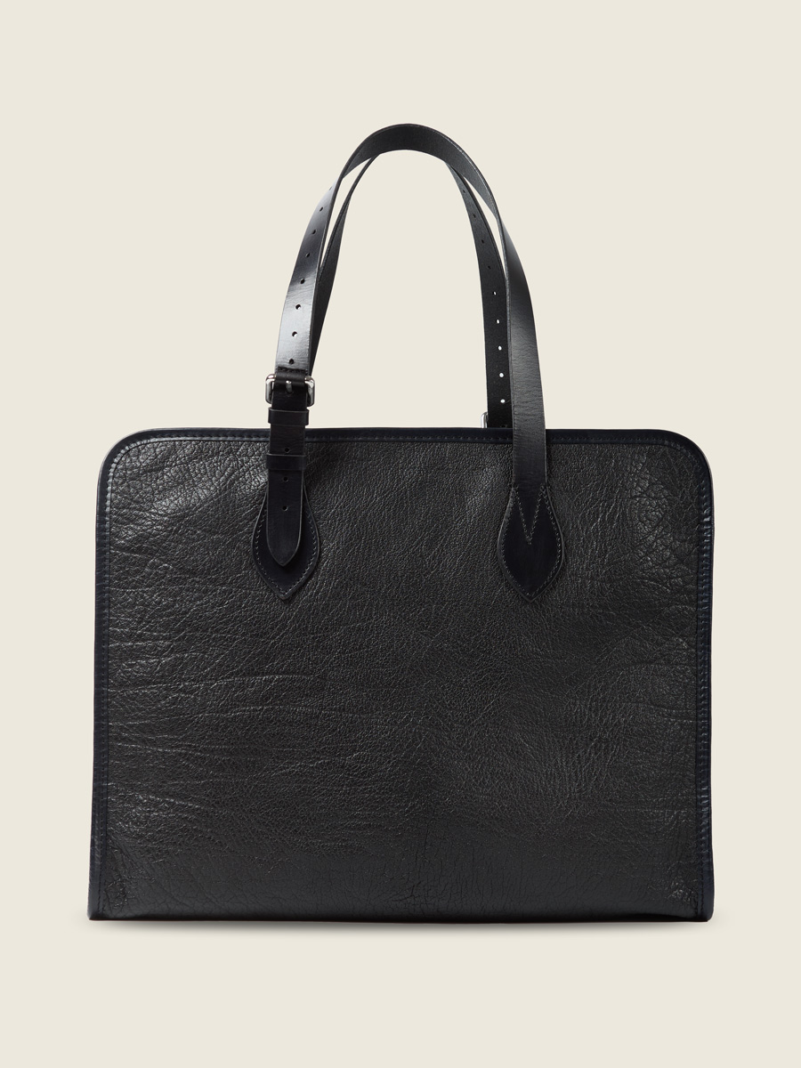 Grand sac cabas en cuir femme - Paul Marius - LeCabas L - Noir