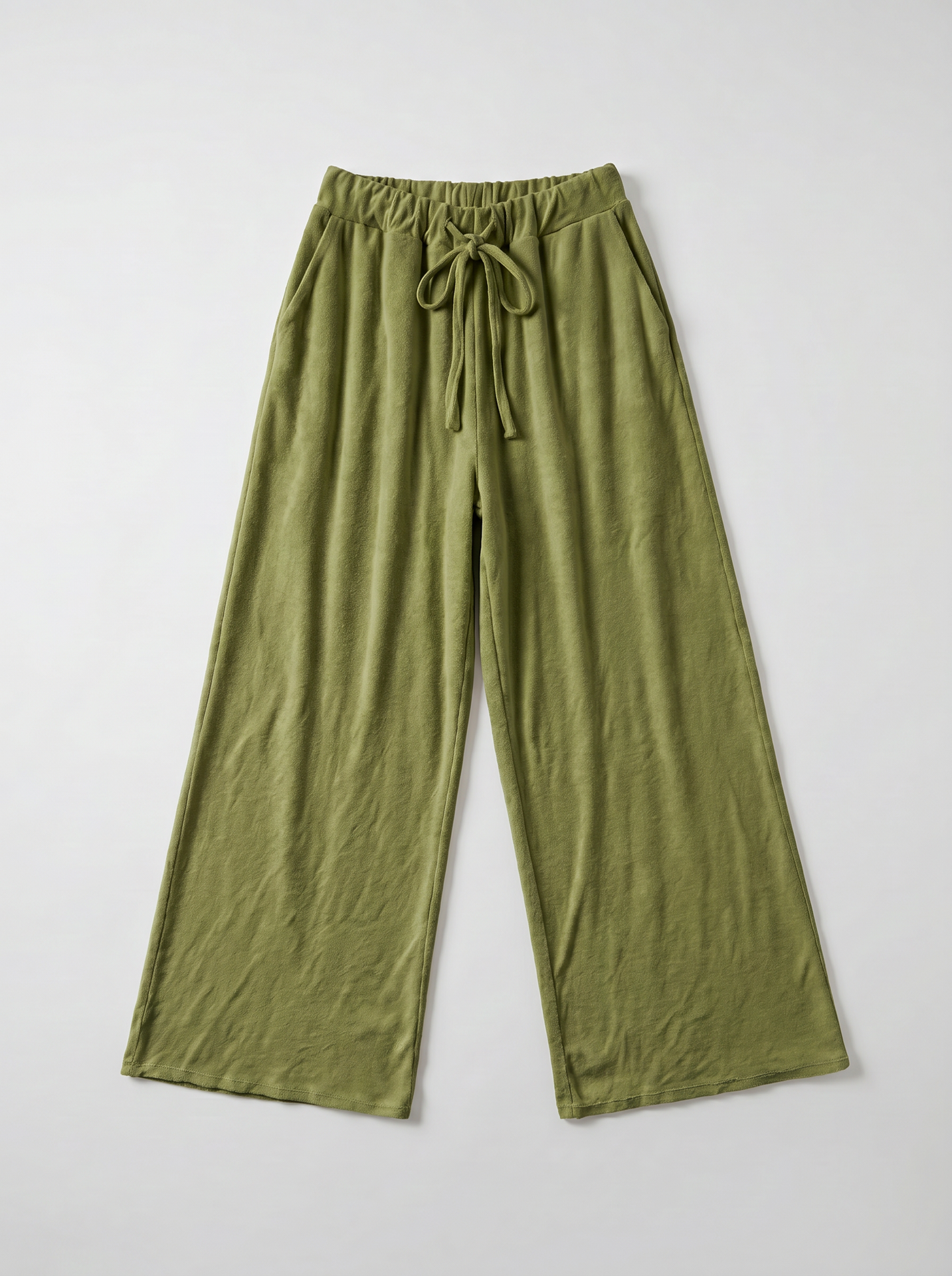 Pantalon éponge - Vert olive