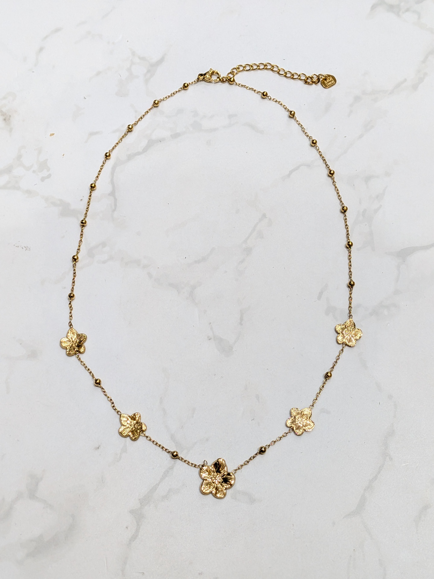Collier en acier - Rosalia - Doré