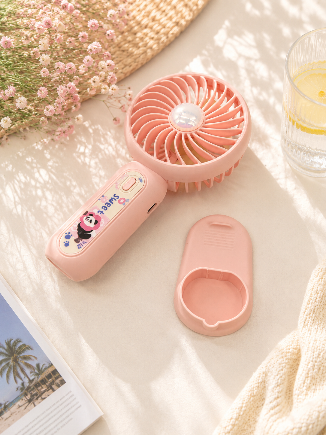 Ventilateur portable - Sweet - Rose