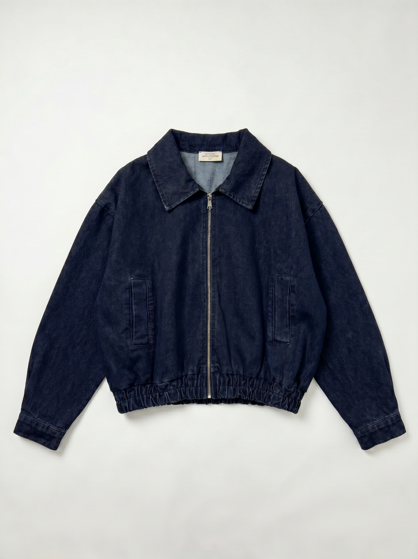 Blouson denim zippé - Jean brut
